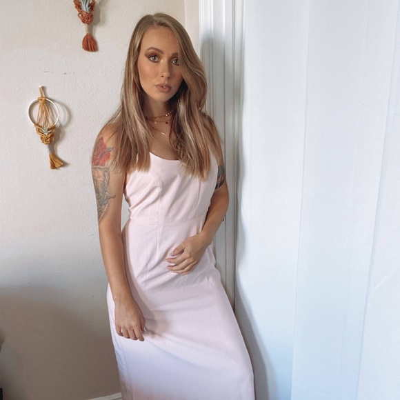 ASOS bridesmaid pink blush dress - Picture 7 of 10